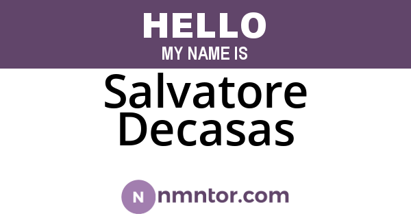 Salvatore Decasas