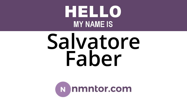 Salvatore Faber
