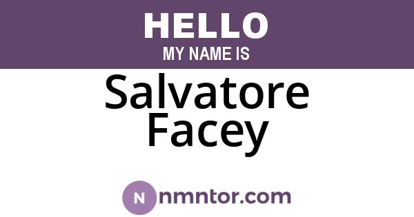 Salvatore Facey