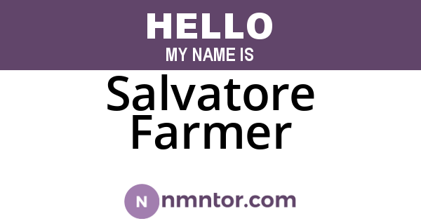 Salvatore Farmer