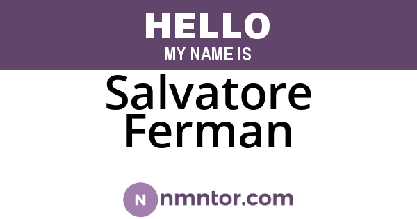 Salvatore Ferman