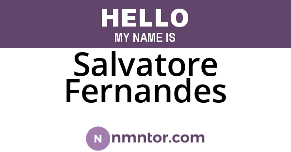 Salvatore Fernandes