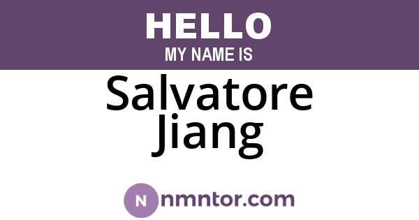 Salvatore Jiang