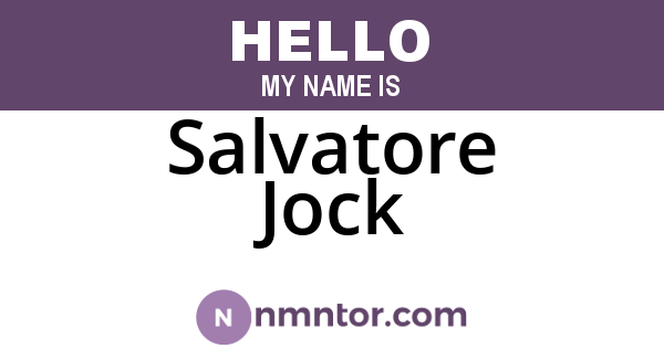 Salvatore Jock