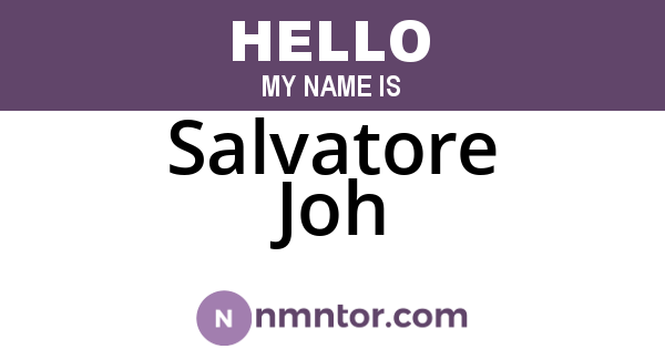 Salvatore Joh