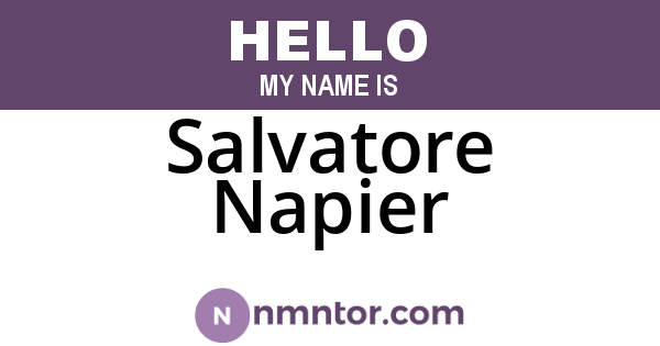 Salvatore Napier