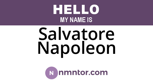 Salvatore Napoleon