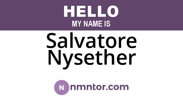 Salvatore Nysether