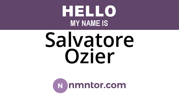 Salvatore Ozier