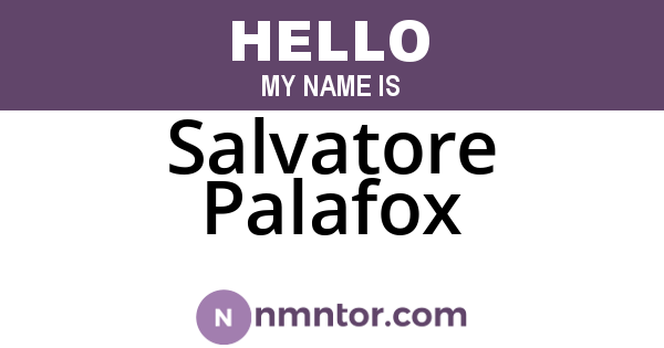 Salvatore Palafox