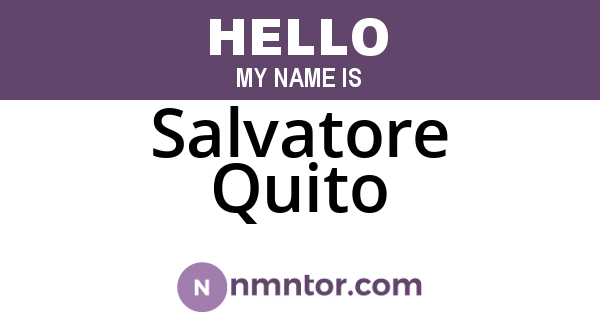 Salvatore Quito