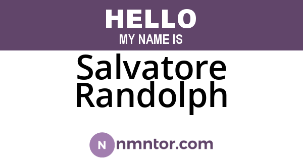 Salvatore Randolph