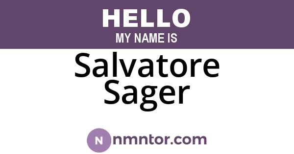 Salvatore Sager