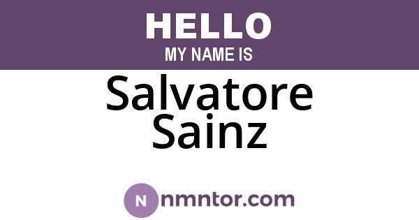 Salvatore Sainz