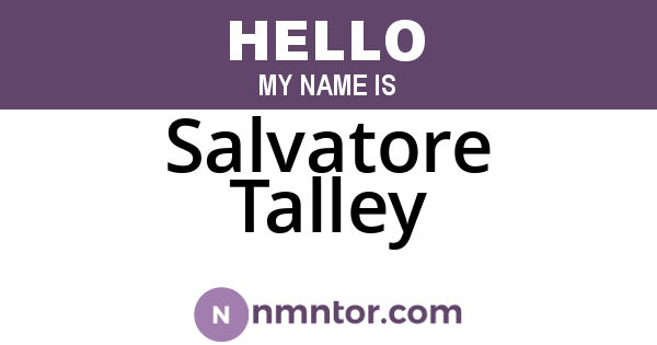 Salvatore Talley