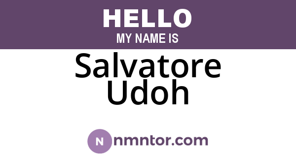 Salvatore Udoh