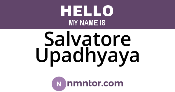 Salvatore Upadhyaya