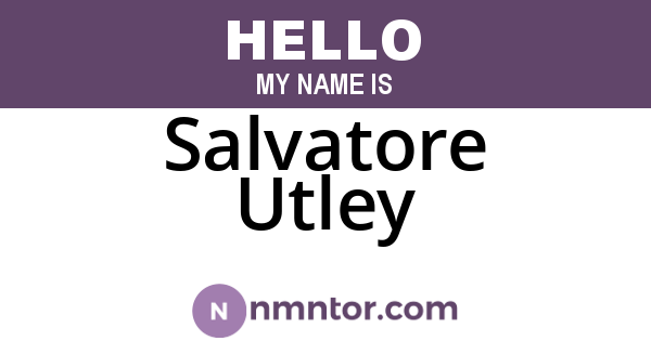 Salvatore Utley