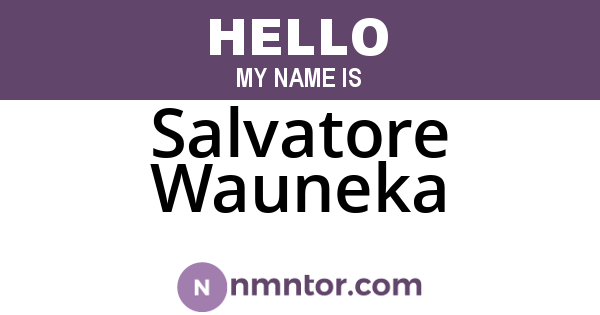 Salvatore Wauneka