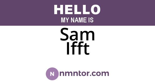 Sam Ifft
