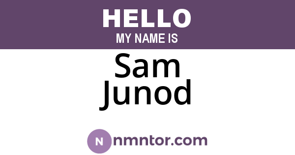 Sam Junod