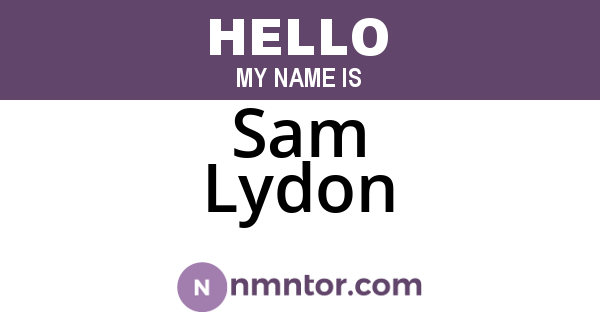 Sam Lydon