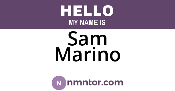 Sam Marino