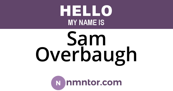 Sam Overbaugh