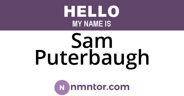 Sam Puterbaugh