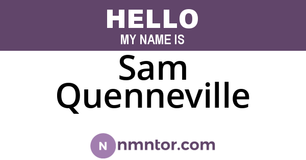 Sam Quenneville