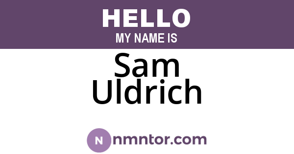 Sam Uldrich