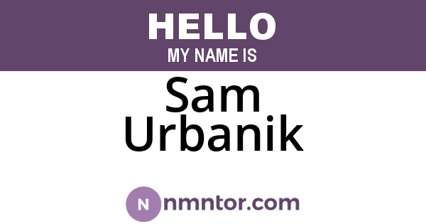 Sam Urbanik