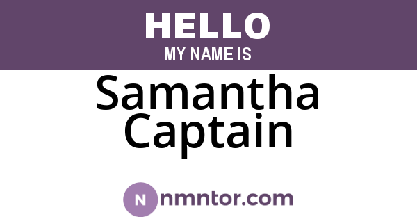 Samantha Captain