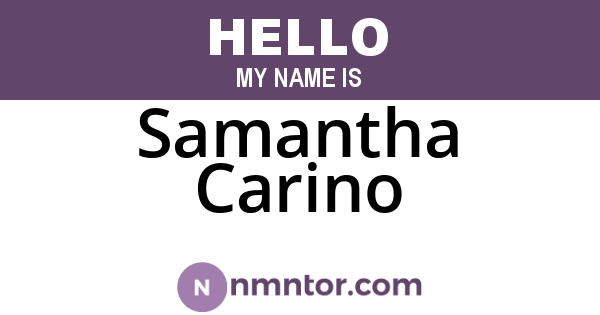Samantha Carino