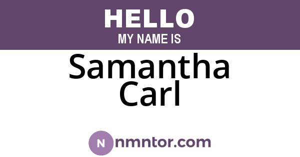 Samantha Carl