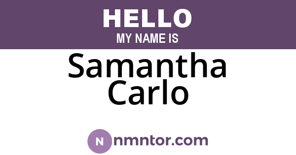 Samantha Carlo