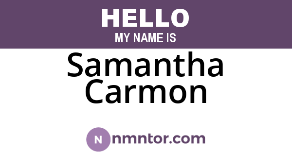 Samantha Carmon