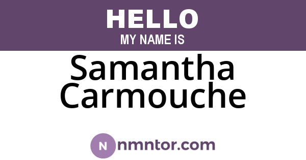 Samantha Carmouche