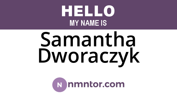 Samantha Dworaczyk
