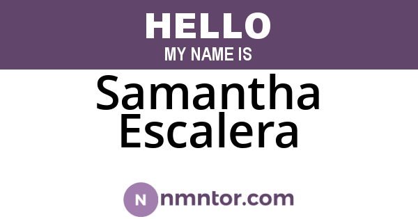 Samantha Escalera