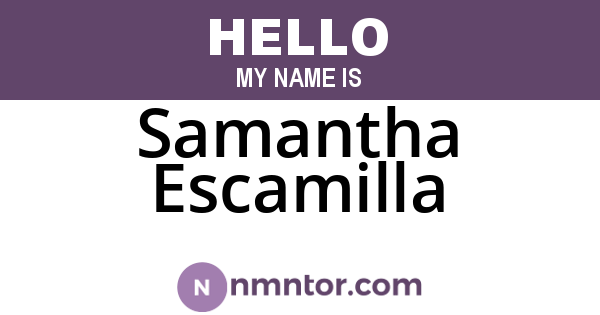 Samantha Escamilla