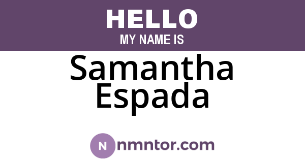 Samantha Espada