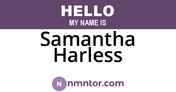 Samantha Harless