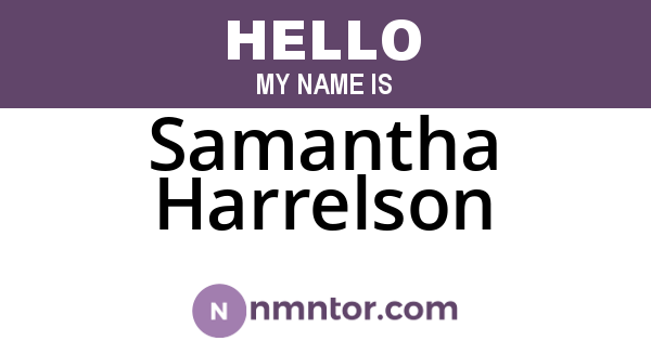 Samantha Harrelson