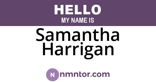 Samantha Harrigan