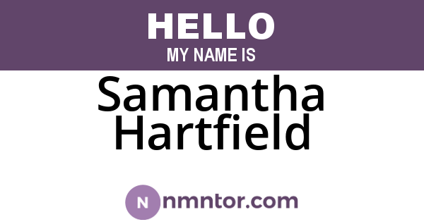 Samantha Hartfield