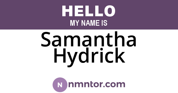 Samantha Hydrick