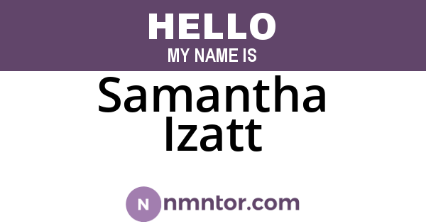 Samantha Izatt