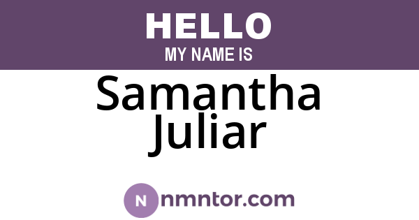 Samantha Juliar