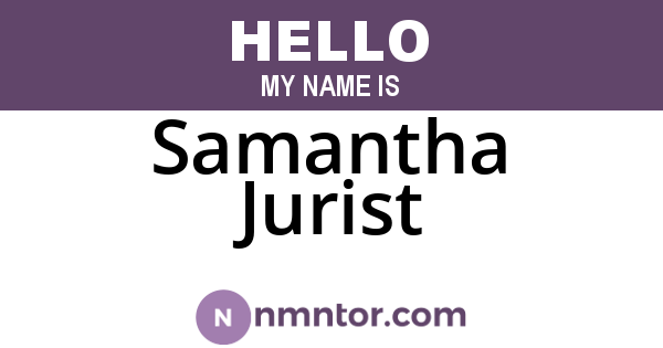 Samantha Jurist
